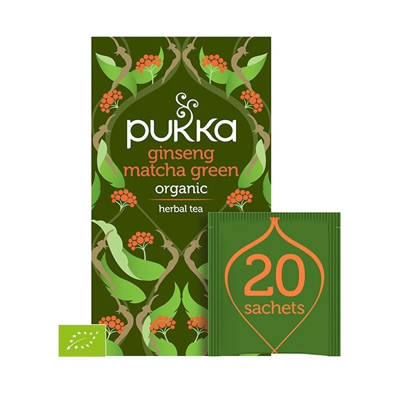 Pukka ginseng matcha green 20 sasz BIO cena €6,09