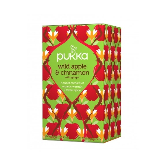 Pukka wild apple & cinnamon 20 saszetek BIO cena 26,90zł