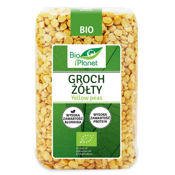 Groch żółty połówki 500 g BIO Bio Planet cena 8,40zł