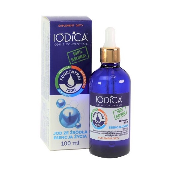 Iodica Naturalny koncentrat jodu 100 ml cena €13,36