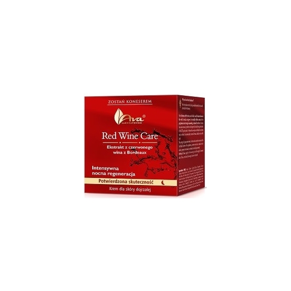 Ava Red Wine Care intensywna nocna regeneracja krem na noc dla skóry dojrzałej 50 ml cena €7,22