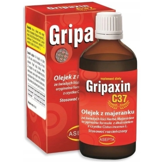 Asepta Gripaxin C37 olejek z majeranku i bazylii 100ml  cena 24,27$