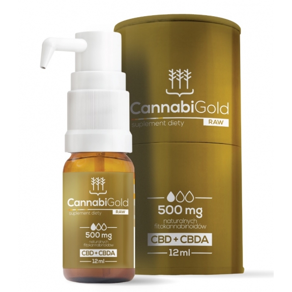 CannabiGold RAW 500 mg 12 ml HemPoland cena 105,99zł