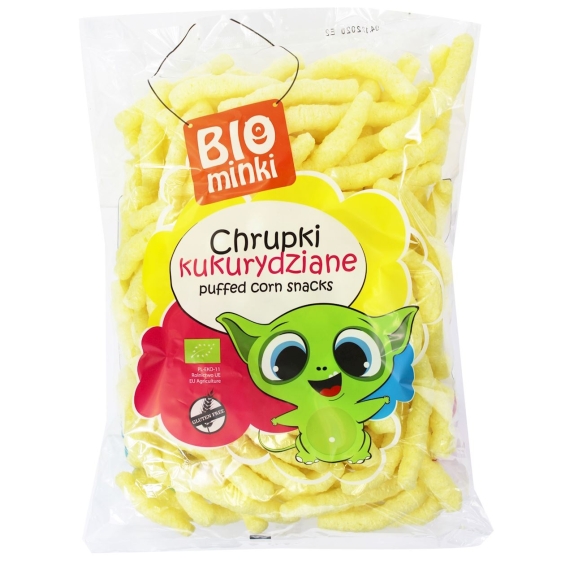 Chrupki kukurydziane bezglutenowe 150 g BIO Biominki cena 7,89zł