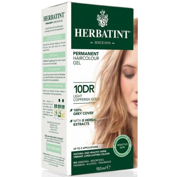 Farba 10DR jasny miedziany złoty blond 150 ml Herbatint cena 52,69zł