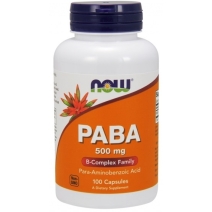 PABA 500 mg 100 kapsułek NOW Foods