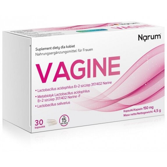 Narum Vagine 30kapsułek cena 49,90zł