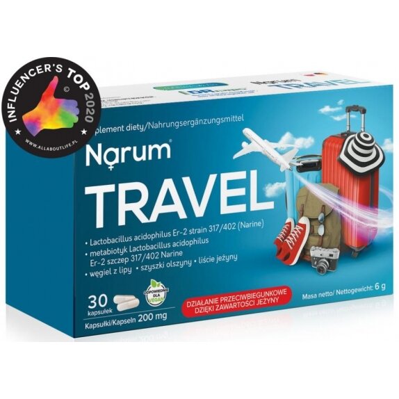 Narum Travel 200 mg 30 kapsułek  cena 42,99zł