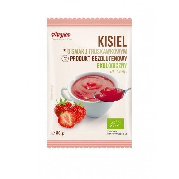 Kisiel truskawkowy bezglutenowy 30 g Amylon  cena €0,47