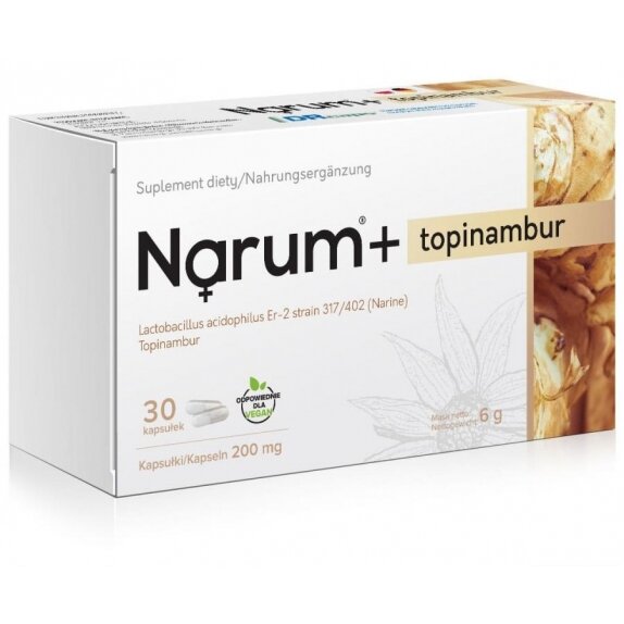 Narum+ Topinambur 200 mg 30 kapsułek cena 55,90zł