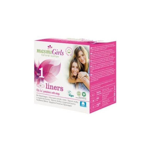Masmi Girls wkładki higieniczne 12 sztuk + pakiet artykułów do higieny GRATIS cena 11,39zł