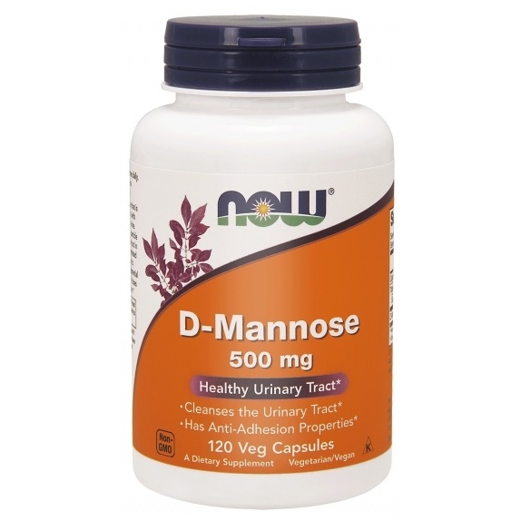 D-mannoza 500 mg 120 kapsułek NOW Foods cena 88,69zł