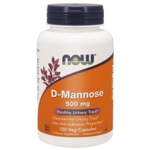 D-mannoza 500 mg 120 kapsułek NOW Foods