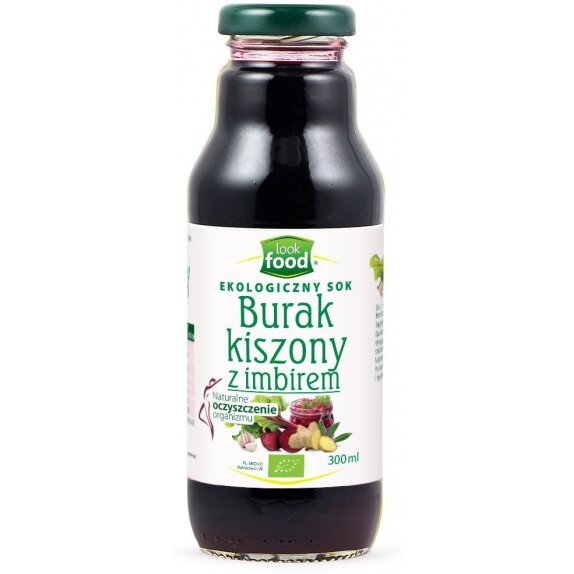 Sok z buraka kiszonego z imbirem BIO 300 ml Look Food cena 7,86zł