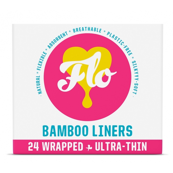 FLO 24 ultra cienkie bambusowe wkładki higieniczne cena 11,65zł