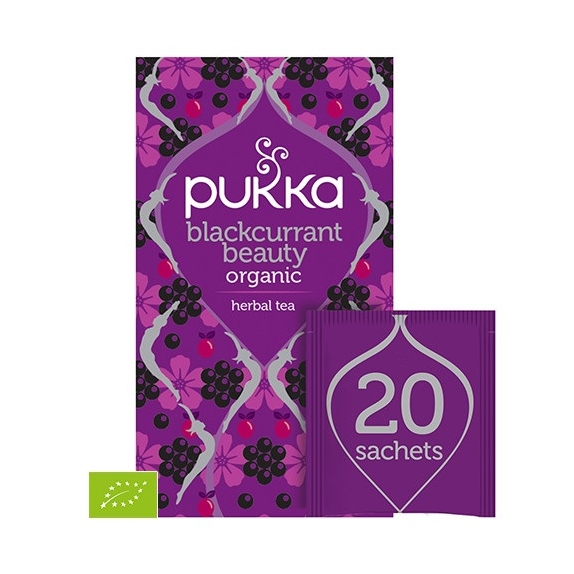 Pukka Blackcurrant Beauty BIO 20 saszetek PROMOCJA ! cena 19,00zł