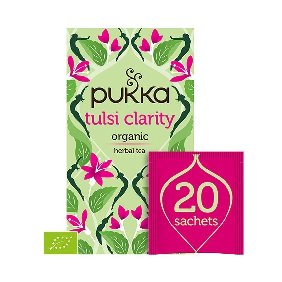 Pukka tulsi clarity 20 saszetek BIO cena 22,00zł