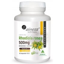 Aliness rhodiola Rosea - Różeniec Górski 500 mg 60 kapsułek