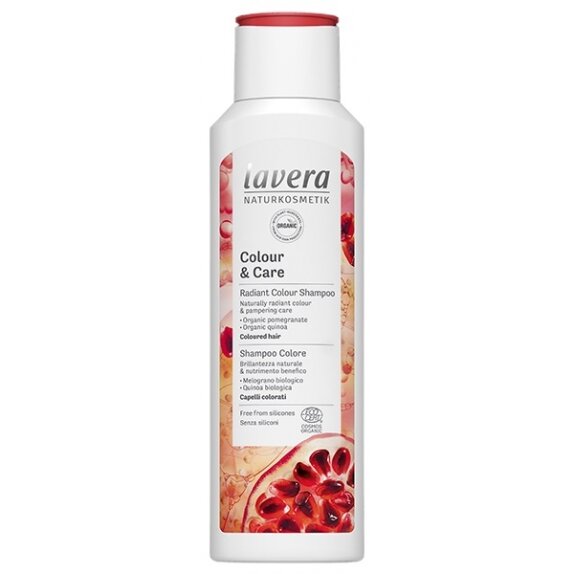 Lavera Szampon do włosów farbownych bio-granat i bio-quinoa 250 ml cena 22,99zł