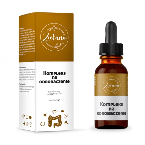 Kompleks Ziołowy na Odrobaczanie 50 ml Zielana cena 17,55$