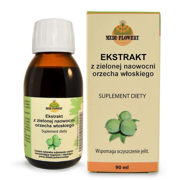 Ekstrakt z zielonej naowocni orzecha włoskiego 90 ml Medi-Flowery cena €11,32