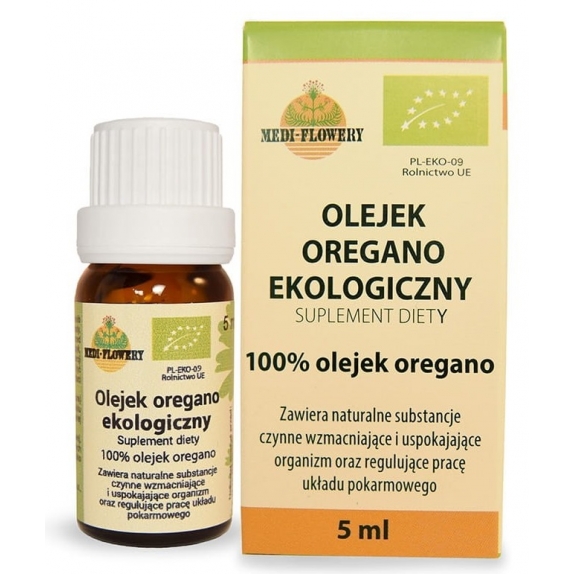 Medi-Flowery Olejek oregano ekologiczny 5 ml  cena 8,91$