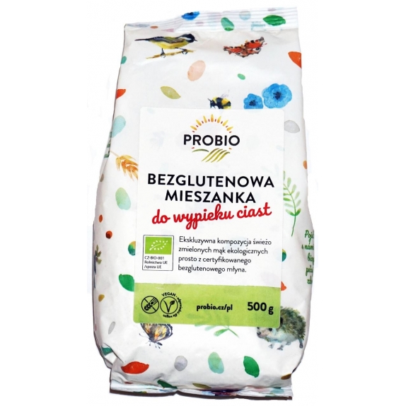 Mieszanka do wypieku ciasta bezglutenowa BIO 500g Probio cena 14,45zł