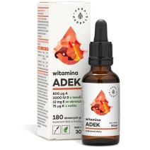 Aura Herbals Witamina ADEK A + D3 (2000IU) + E + K2MK7 krople 30ml