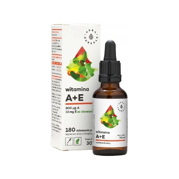 Witamina A + E krople 30 ml Aura Herbals  cena 17,95zł