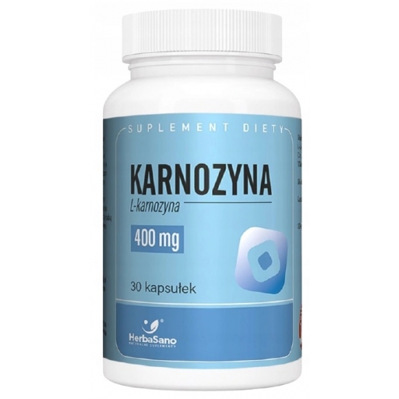 HerbaSano Karnozyna 400 mg 30 kapsułek cena 129,00zł