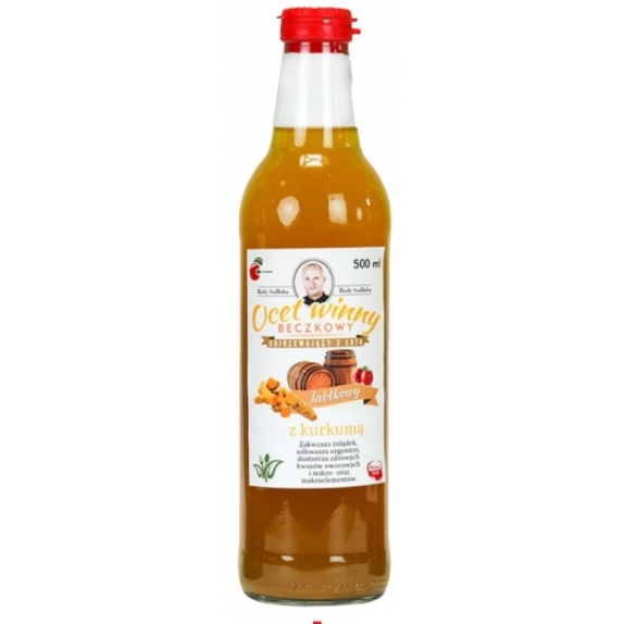 Ocet Jabłkowy Winny Kurkuma i Imbir 500ml Saibaba cena 9,45$