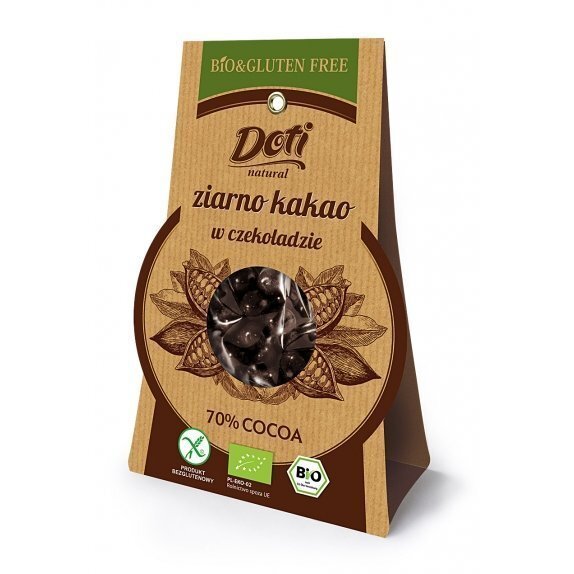 Ziarna kakaowe w czekoladzie gorzkiej 50 g Doti cena 7,75zł