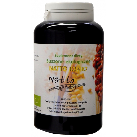 Sfermentowana suszona soja natto 120 tabletek BIO cena 9,26$