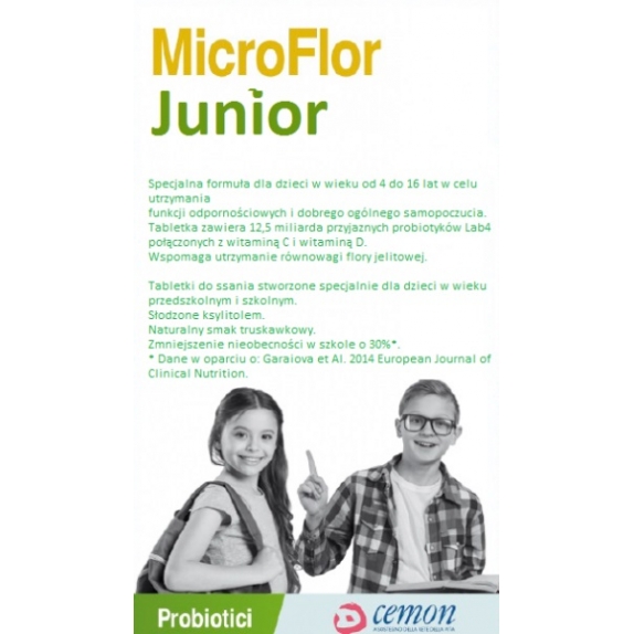 Cemon MicroFlor junior 30 tabletek do ssania cena 79,90zł