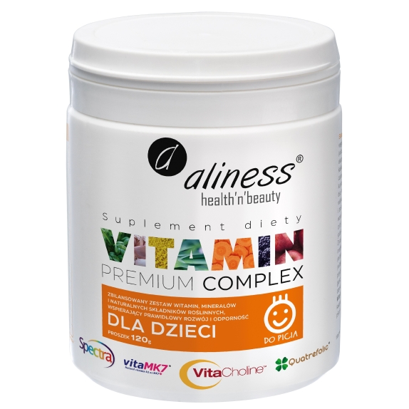 Aliness premium vitamin complex dla dzieci proszek 120 g cena 54,90zł