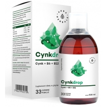 Cynkdrop cynk+B6+B12 500 ml Aura Herbals