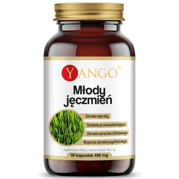 Yango Młody Jęczmień 490 mg 90 kapsułek cena 10,50$