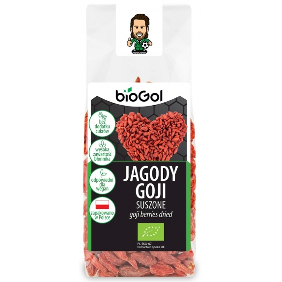 Jagody goji suszone 100 g BIO BioGol cena 11,25zł