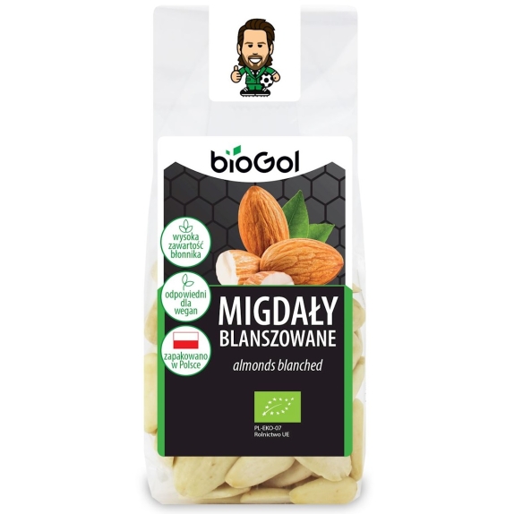 Migdały blanszowane 100 g BIO BioGol cena 2,63$