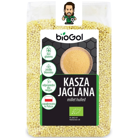 Kasza jaglana bezglutenowa BIO 400 g BioGol cena 1,58$