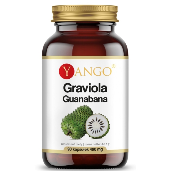 Graviola Guanabana 490 mg 90 kapsułek Yango cena 34,90zł