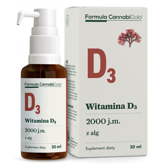 Formula CannabiGold Vitamin D3 z alg 30 ml HemPoland cena 59,00zł