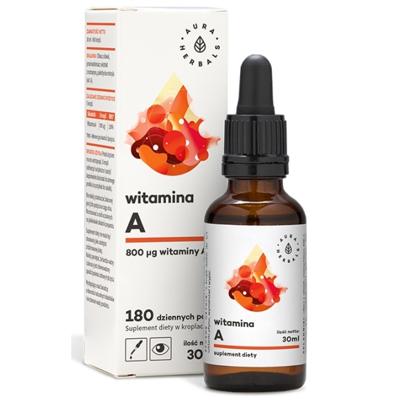 Aura Herbals Witamina A 30ml cena 4,36$