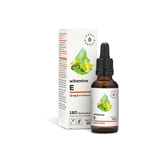 Aura Herbals Witamina E krople 30ml cena 4,85$