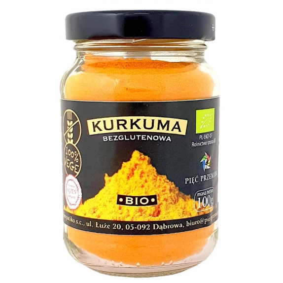 Kurkuma BIO 100 g Pięć Przemian cena 9,99zł