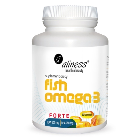 Aliness fish omega 3 FORTE 500/250mg 90 kapsułek cena 54,90zł