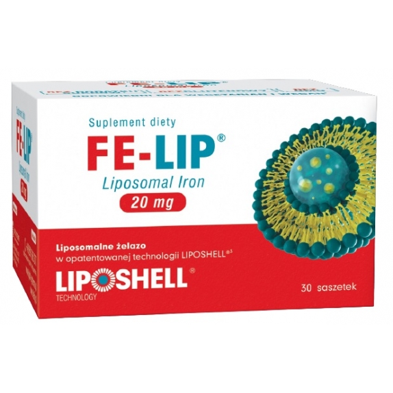 FE-LIP® 20 mg Liposomalne Żelazo 30 saszetek cena €6,57