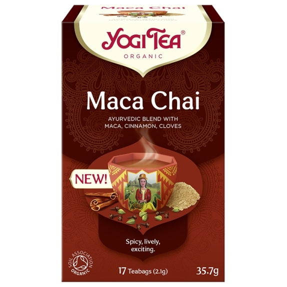 Herbata maca czaj 17 saszetek  BIO Yogi Tea KWIETNIOWA PROMOCJA! cena 10,99zł