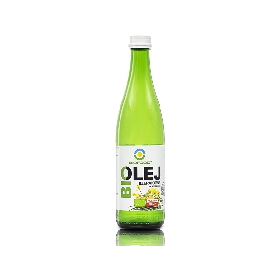 Olej rzepakowy do smażenia bezglutenowy 500 ml BIO Bio Food cena 7,87$