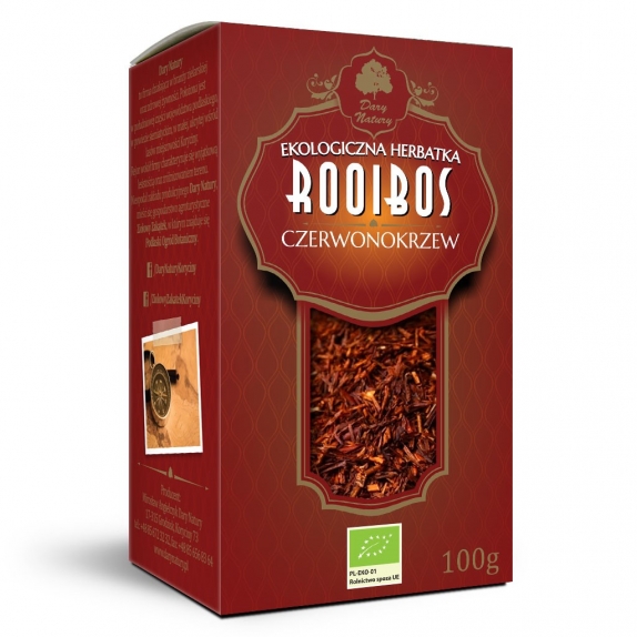 Herbatka rooibos BIO 100 g Dary Natury cena €3,25